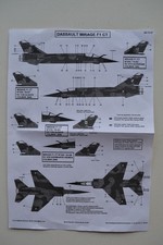 Decals Berna 1/72 Dassault Mirage F1-CT