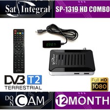 Combo HD intégré satellite SP-1319 (! 6 MOIS NCAM/DQCAM ! FREE SATELLITE TV !)