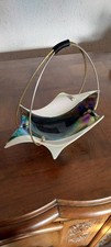 ? Superbe corbeille en céramique irisée vintage années 60 – design space age – 