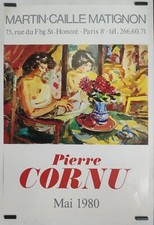 Cornu Pierre Galerie Martin Caille Matignon 1980 Affiche Originale Exposition