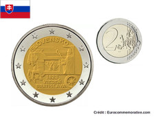 2€ Euros Commémorative Slovaquie 2023 Voie Postale Hippomobile