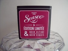 Collector grosse boite publicitaire 14X14 cm en métal "Café Senseo"