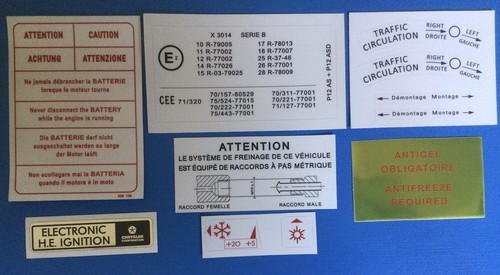 Kit autocollants compartiment - kit,