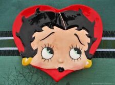 Porte-bijoux assiette vintage Betty Boop Barbotin Vintage plate jewelry stand Be