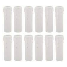  12 Pcs Tube De Bougie En Larmes Porte-bougies Effilés Photophores