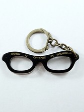 LUNETTES - Porte-clés MINIATURE - Opticien BARON Rezé - Années 60 - Vintage