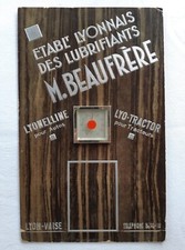 Thermomètre huile & lubrifiant BEAUFRÈRE à LYON-VAISE oil AUTO & TRACTEUR garage