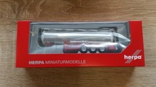 Herpa 076456-002 - 1/87 Citerne de Carburant Chromé Chimie Feldbinder - Rot -