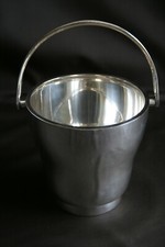 Seau à glace en métal argenté