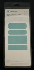 New - Lifestyle Crafts QuicKutz 4 Piece BASIC ENVELOPE TABS Metal Cutting Dies
