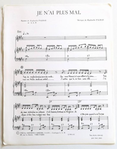 Partition sheet music