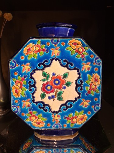 Vase émaux longwy - vase,