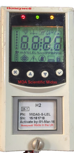 Honeywell midas lel gas - h2, midas-s-lel