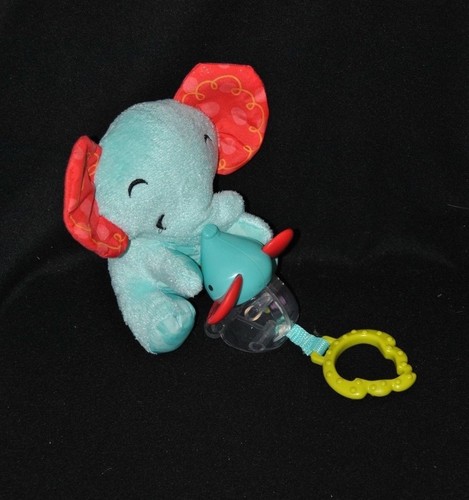 Peluche doudou éléphant bleu