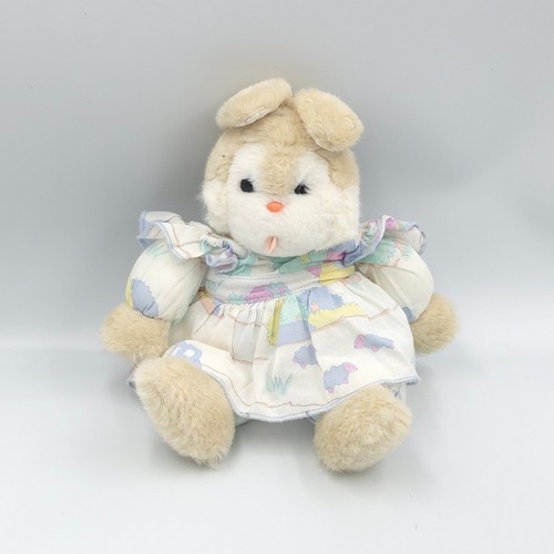 Ancienne peluche lapin - , beige
