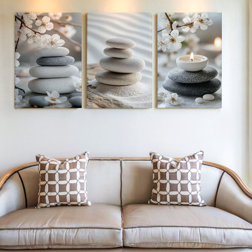 Pieces tranquil zen stones - 3,