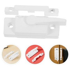  Lot de 2 serrures à guillotine blanches pour fenêtres coulissantes – Serrure à