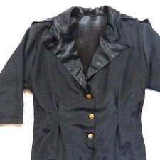 COMBINAISON FEMME NOIRE CRÊPE POLYESTER MANCHE 3/4 T42/44