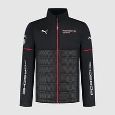 Porsche Sport Automobile Puma Équipe le Mans Hybride Veste Fermeture Éclair Noir