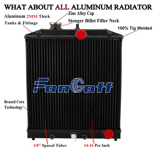Row aluminum radiator for - radiator,