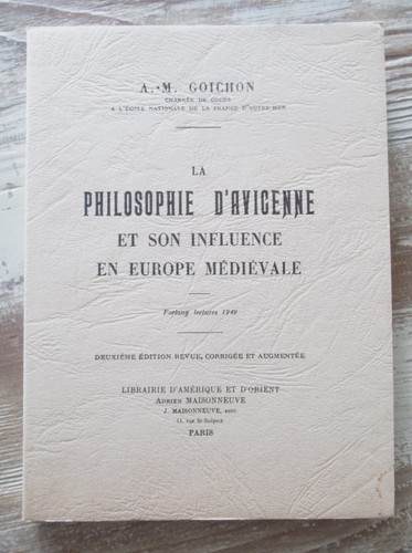 Philosophie avicenne et - la, d'avicenne