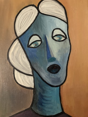 Belle peinture femme portrait - belle,