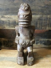 ancien Tiki en bois polynésien-Océanie-populaire-vintage-ancien-asie-insolite