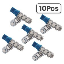 10x Blue T10 Wedge 13-SMD 5050