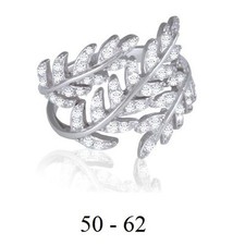 Dolly-Bijoux Bague T62 Rhodié