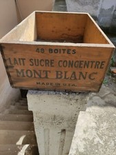 CAISSE BOIS PUBLICITAIRE