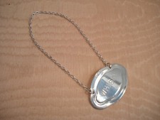 Étiquette  Argent de Bouteille - Cave à Liqueur WHISKY - Bottle Decanter Label