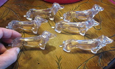 Lot de six : Ancien Porte Couteau sur Table : 11.3cm : Chien Basset