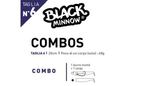 Fiiish black minnow - black,