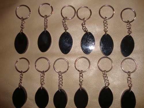 Key chain black 2 - 1/2, inches