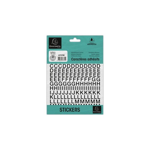 Lettres adhésives stickers - -,