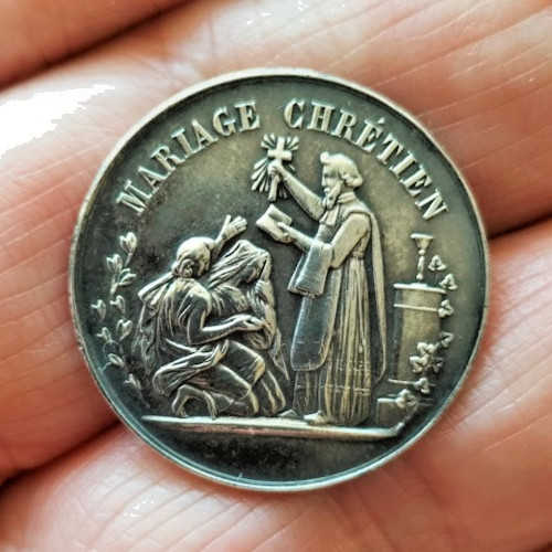 Médaille mariage chrétien - médaille,