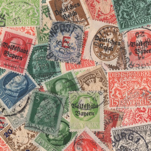 Allemagne bavière timbres - bavière,