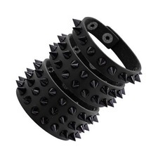 3Pcs Noir Accessoire Rock Punk