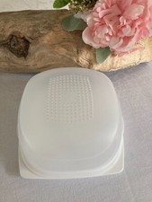 525⚜️ Petite Cloche à Fromages Pour Camembert Tupperware en Plastique Blanc