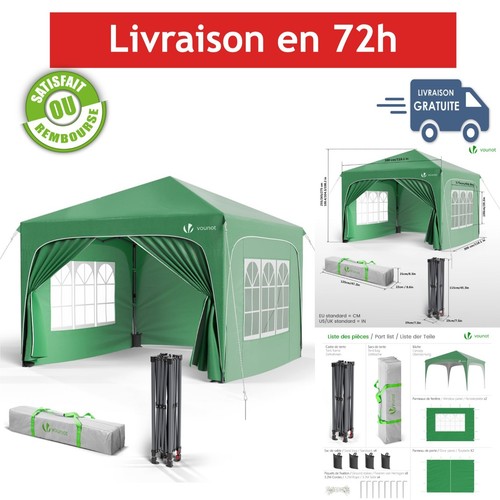 Tonnelle jardin vounot 3x3m - tonnelle,