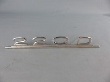 MERCEDES 220 D ancien emblème logo sigle monogramme hayon coffre en métal