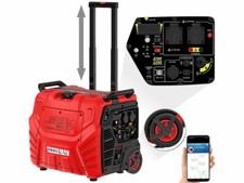 Groupe élèctrogène à essence connecté 3700 W / 230 V / 12 V BIG-270 avec trolle