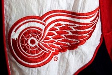 Detroit Red Wings NHL Pro Player Puffy Jacket Coat Men's Size L Large VTG