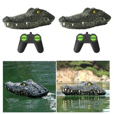 2.4GHz RC Bateau Crocodile Tête 15km/h Télécommande Bateau Parodie Gator