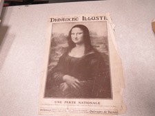CA491 DIMANCHE ILLUSTRE N° 36 3 SEPTEMBRE 1911 LA JOCONDE UNE PERTE NATIONAL VOL