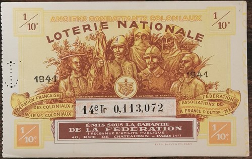 Billet loterie nationale - billet,