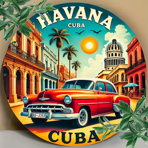 Panneau logo vintage havana - logo,