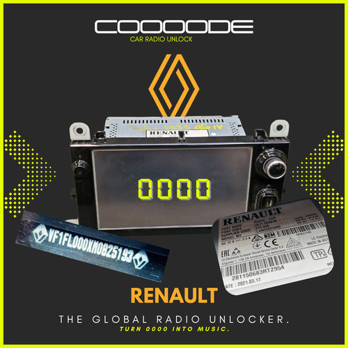 Renault radio unlock code - radio,