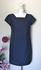 Vêtement occasion femme : Robe marine " Miss Loona " - T : 40 *