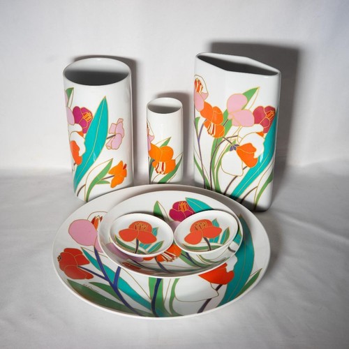 Lot assiettes vase - 7, de